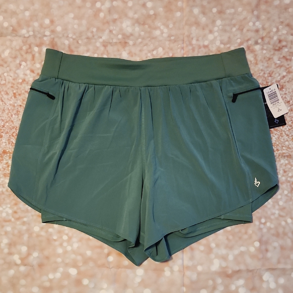 Torrid Sage Green Athletic Shorts